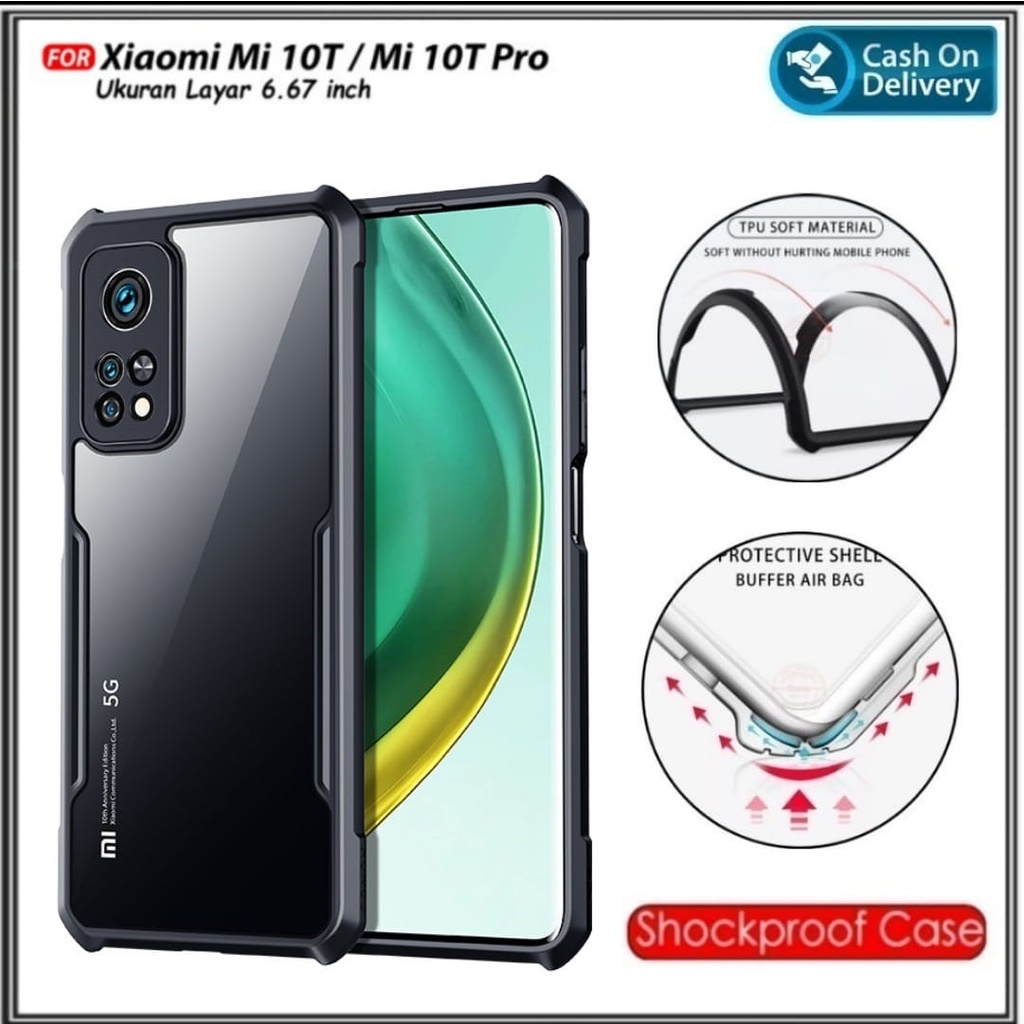 Mondi Store Case Xiaomi Mi 10T, MI 10T Pro Soft Hard TPU Transparent Casing Cover