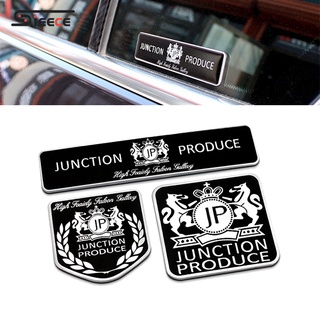 Sieece JUNCTION PRODUCE โลโก้ ป้ายสัญลักษณ์อลูมิเนียม สติ๊กเกอร์ติดรถยนต์ สติ๊กเกอร์แต่งรถยนต์