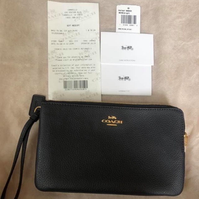 กระเป๋า Coach 2 ซิป ไซด์ L