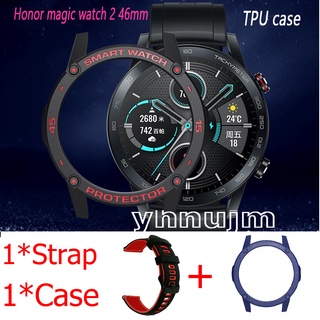 🔥เคสกรอบนาฬิกาข้อมือ Huawei Honor Magic Watch 2 46 เคส tpu soft สําหรับนาฬิกา honor magic2 watch เคส honor watch2 magic Protection Frame Cover magic watch 2 Case กรอบเคสนาฬิกา TPU Soft oppowatch Shockproof Case huawei magic watch tpu caes