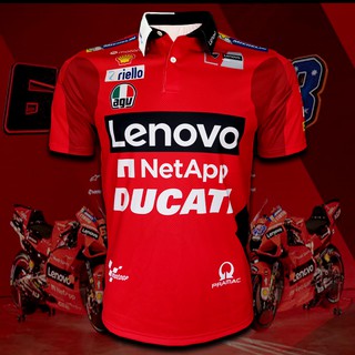 เสื้อโปโล โมโตจีพี Polo MotoGP เสื้อทีม DUCATI LENOVO โปโล-มอเตอร์ไซค์ #MG0015 รุ่น แจ็ค มิลเลอร์ (โปโล)