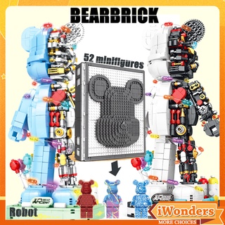 Bearbrick บล็อกตัวต่อ หุ่นยนต์หมี MOC น่ารัก แฟชั่น ของเล่นสะสม 2022