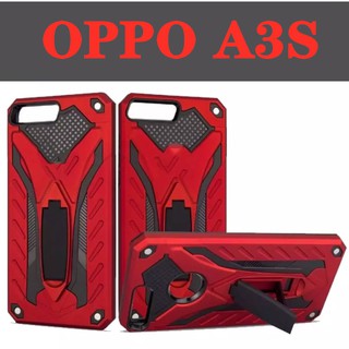 [ส่งจากไทย] Case OPPO A3S เคสหุ่นยนต์ Robot case เคสไฮบริด มีขาตั้ง เคสกันกระแทก TPU CASE สินค้าใหม่