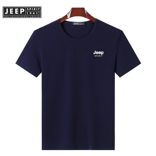 JEEP SPIRIT 1941 ESTD ใหม่ เสื้อยืดลําลอง แขนสั้น ผ้าฝ้าย เหมาะกับฤดูร้อน สําหรับผู้ชาย