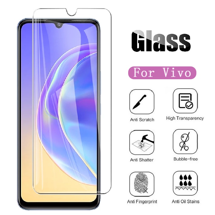 ฟิล์มกระจก สีใส สำหรับมือถือ VIVO Y18 Y27 4G Y27s Y03 Y17s Y100 Y36 5G Y35 Y02 Y02s Y22 Y16 Y22s Y33s Y33t Y15s Y01 Y21 Y21t Y20 Y20s G Y76 5G Y12a Y52 Y72 Y31 Y51 Y50 Y30 Y12s Y15 Y11