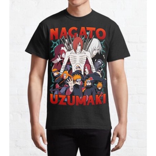 เสื้อยืดผ้าฝ้ายพรีเมี่ยม เสื้อยืด ลายการ์ตูนนารูโตะ Uzumaki Aka Pain Akatsuki Bootleg Vol. 1 30s พรีเมี่ยม 24s 20s สําหร