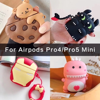 เคสหูฟัง ชนิดซิลิโคน ลายการ์ตูนสัตว์น่ารัก สำหรับ AirPods Mini Pro4 Pro5