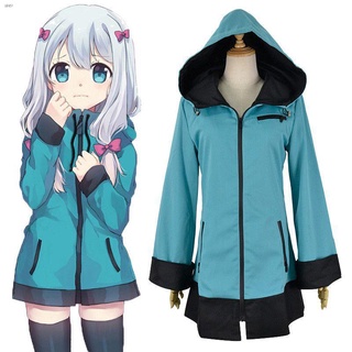 เสื้อแจ็คเก็ตมีฮู้ดพิมพ์ลาย Anime Eromanga Sensei Izumi Sagiri สําหรับผู้หญิง