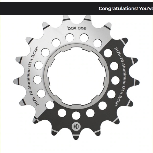 Box One Single Speed Aluminum Cogs