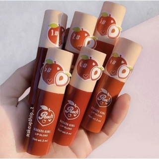 ลิปสติก ลิปจุ่ม HASAYA GIRL SMOOTHIE LIP GLOOS JH-3727 เซต6แท่ง100บาท