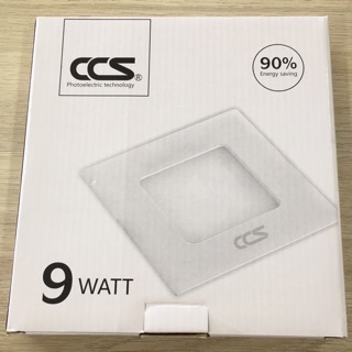 ดาวไลท์ โคมพาแนล LED  CCS  9 w มีแสงขาว   ทรงเหลี่ยมและทรงกลม