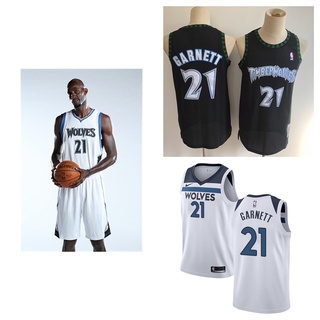 Minnesota Timberwolves #21 Kevin Garnett Tank Top Basketball Jersey Mens Sweatshirt เสื้อบาสเกตบอล เสื้อกีฬาผู้ชาย เสื้อยืด