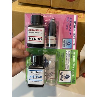 Hydro test kit (วัดค่าอัลคาไลน์) และ ชุดวัดค่า pH / Water Test Kit (แพคคู่)