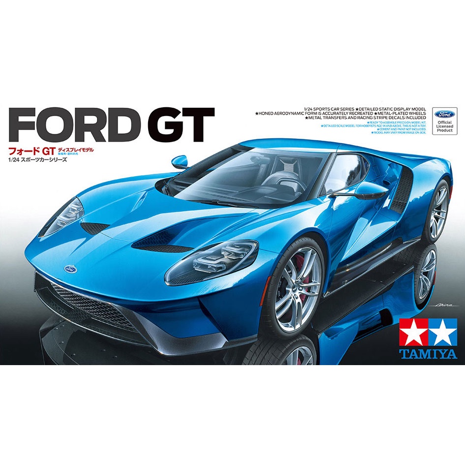 🏆 TAMIYA 24346 ชุดประกอบจำลองมาตราส่วน 1:24 FORD GT โมเดลประกอบ ต้องไปสร้างและทำสีเอง