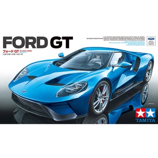 💥ใส่โค้ดลดเพิ่ม 20฿💥🏆 TAMIYA 24346 ชุดประกอบจำลองมาตราส่วน 1:24 FORD GT โมเดลประกอบ ต้องไปสร้างและทำสีเอง