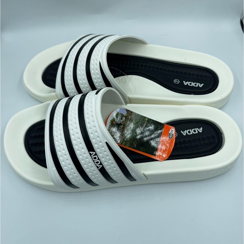 Cior.shop รองเท้าแตะ ADDA ผู้ชาย 3T15-M1 สีขาว