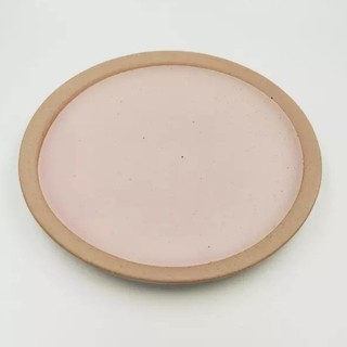 ICONCRAFT Rim Side Plate Natural Crepe Pink Poungphet by BPC