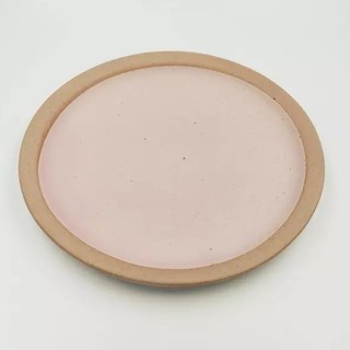 ICONCRAFT Rim Side Plate Natural Crepe Pink Poungphet by BPC