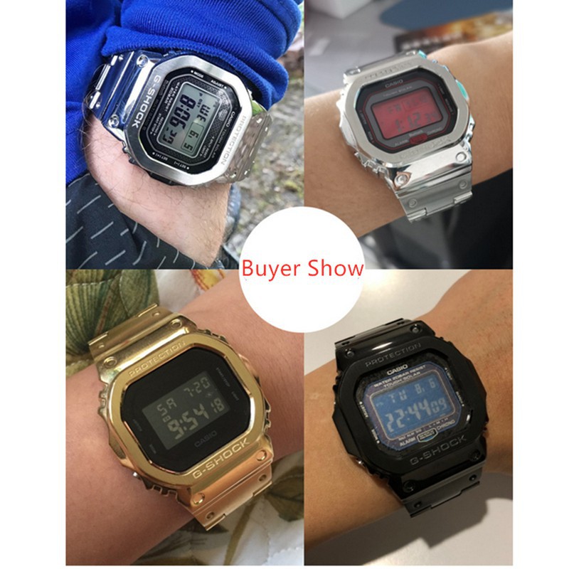 สายนาฬิกาข้อมือ สายสแตนเลส สําหรับ Casio DW-5600 GW-M5610 GW-M5600 GW-5000 DW-5025