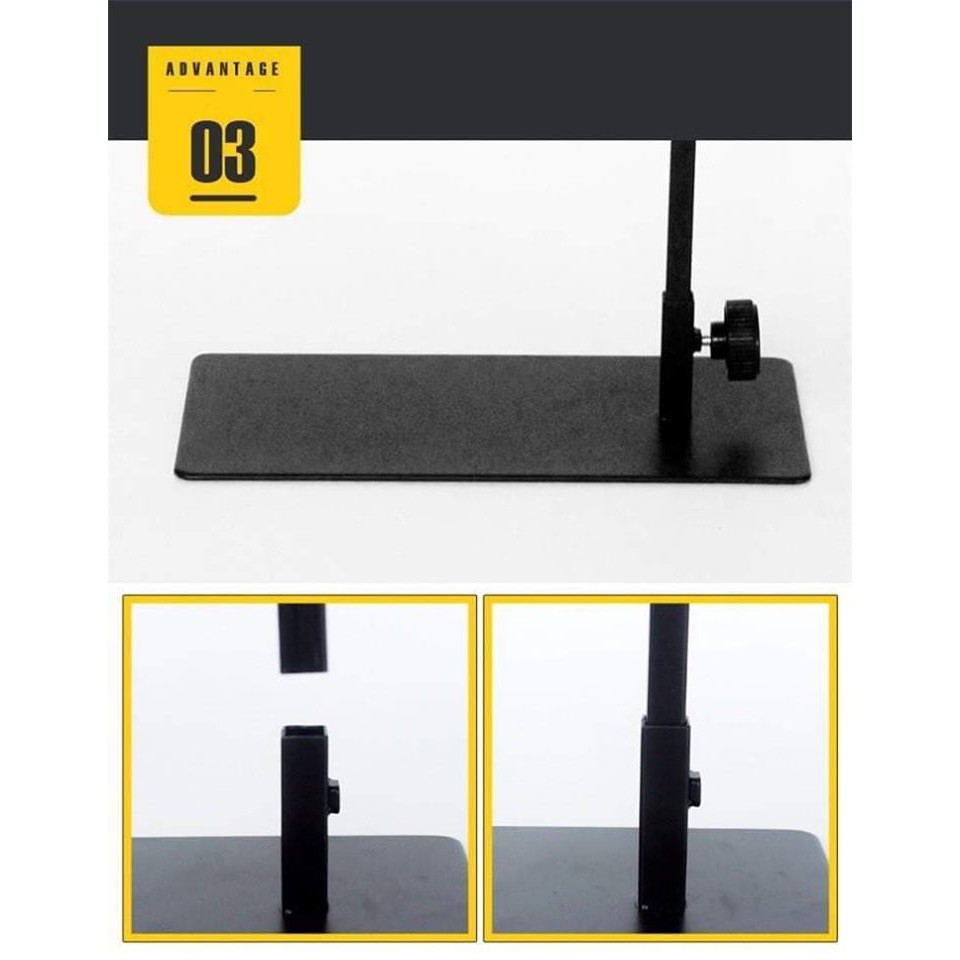 พร้อมส่ง​ ขาตั้งโคมไฟ UVA UVB สำหรับเต่าบก หรือสัตว์เลื้อยคลานอื่นๆ มี2ขนาด คุณภาพดีมาก - รูปที่ 3