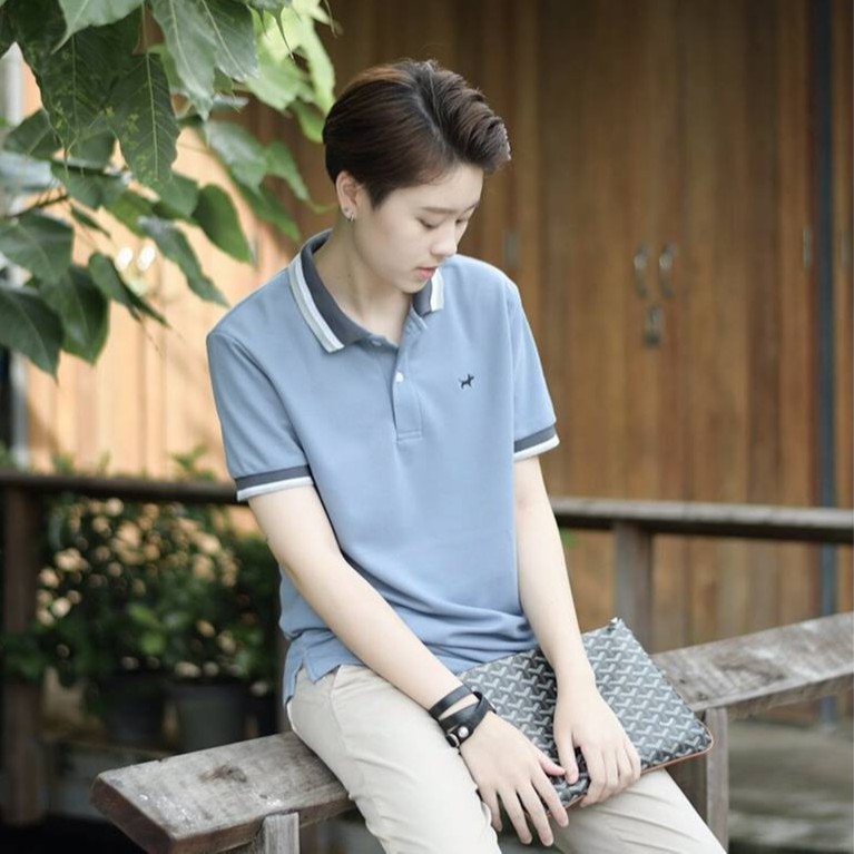 มีถึง 10XL อก 60” BULLTUS BRAND เสื้อโปโล สีเทาควันบุหรี่ 3 Tone Collection มี XXL