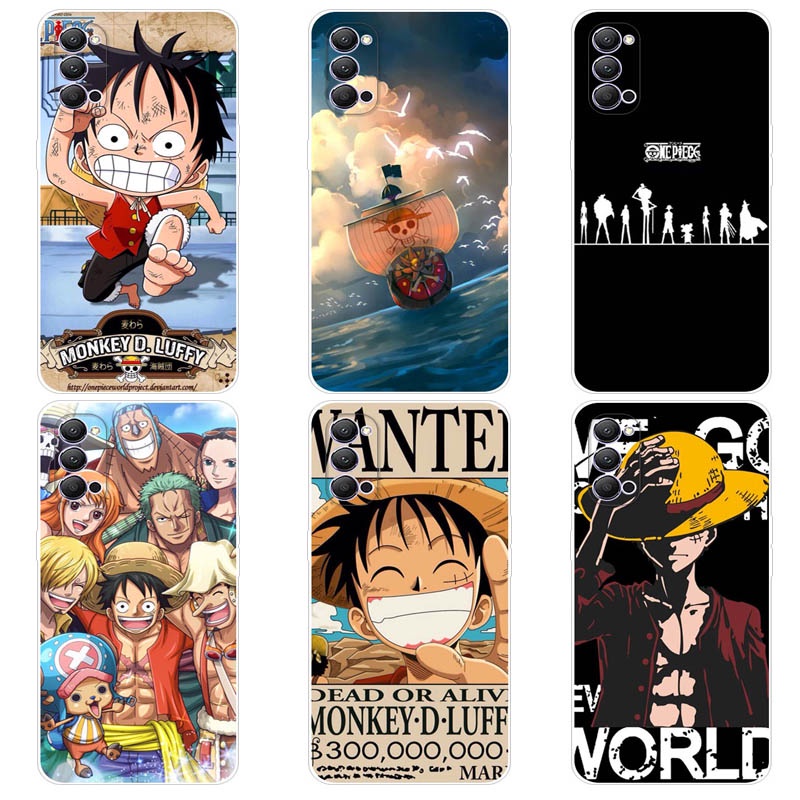 เคส ออปโป้ OPPO Reno4 Reno 4 Pro 4G Case การ์ตูน One Piece เคสซิลิโคน Soft TPU โทรศัพท์มือถือ Back เ