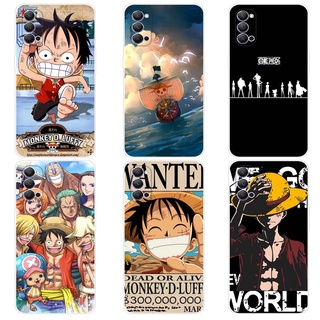 เคส ออปโป้ OPPO Reno4 Reno 4 Pro 4G Case การ์ตูน One Piece เคสซิลิโคน Soft TPU โทรศัพท์มือถือ Back เคส