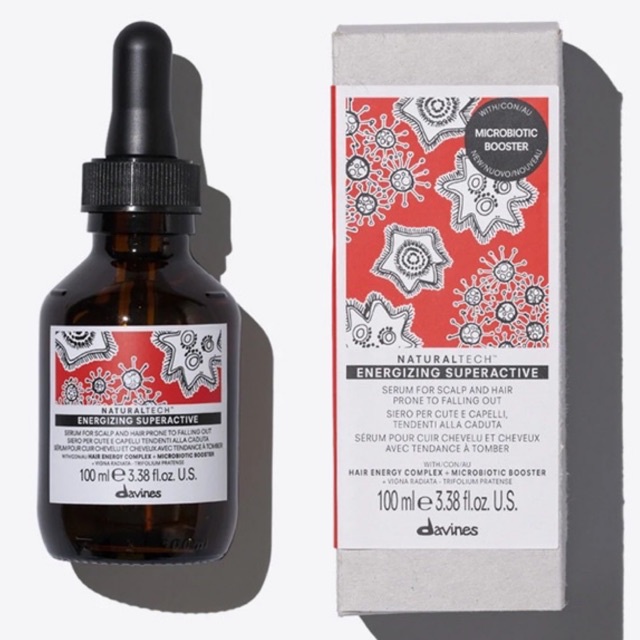 Davines Naturaltech Energizing Superactive 100ml เซรั่มลดการหลุดร่วงของเส้นผม (แถบดำ)