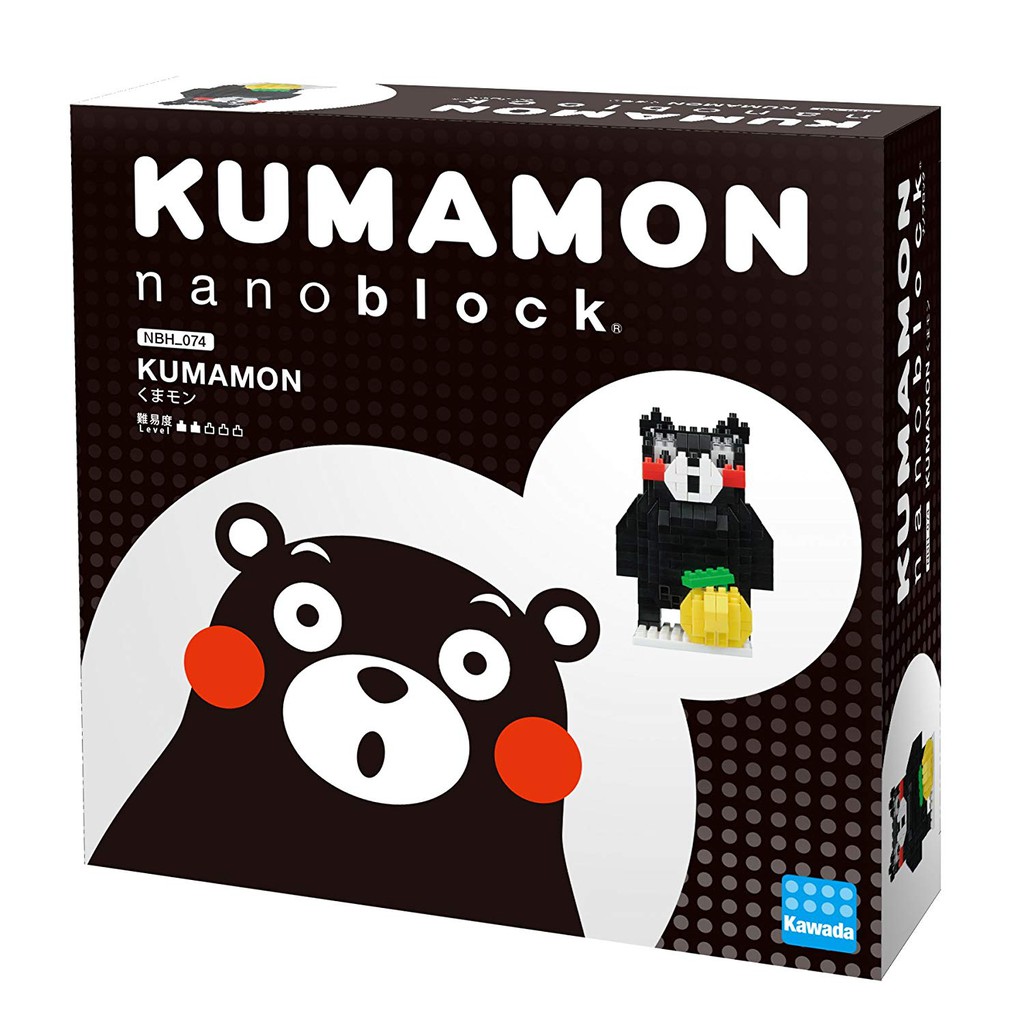 ของแท้จากญี่ปุ่น!!! (หายาก) Kawada NBH_074 Nanoblock Kumamon ตัวต่อนาโนบล็อคคุมะมง (Jan 2018)