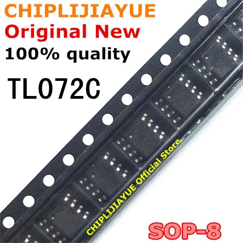 10PCS TL072C SOP8 TL072CDR TL072CD TL072 072 SOP-8 SMD ใหม่และชิป IC ชุด