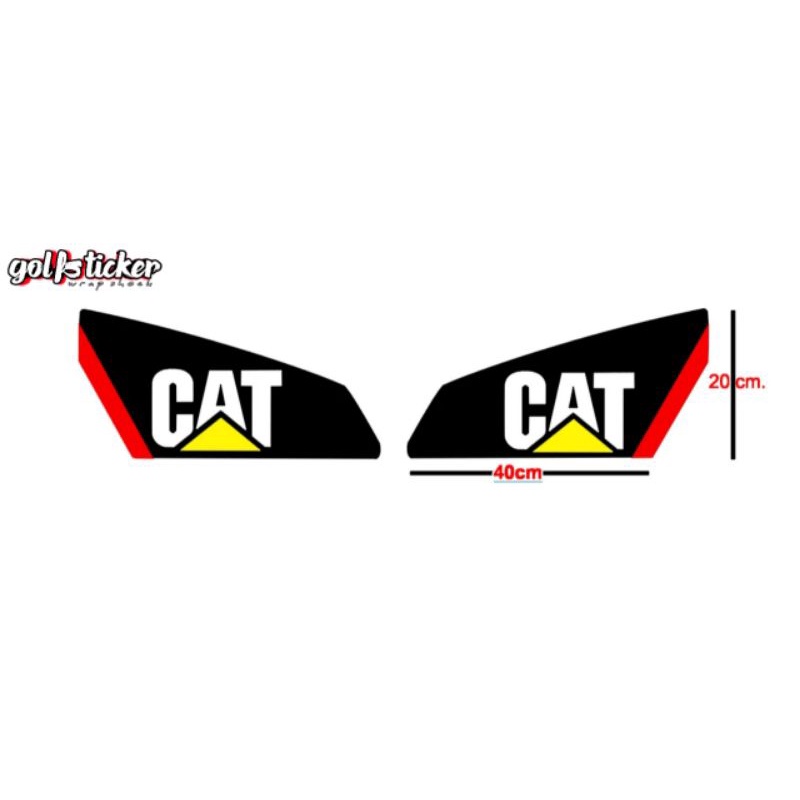 สติ๊กเกอร์CAT ติดรถทั่วไป