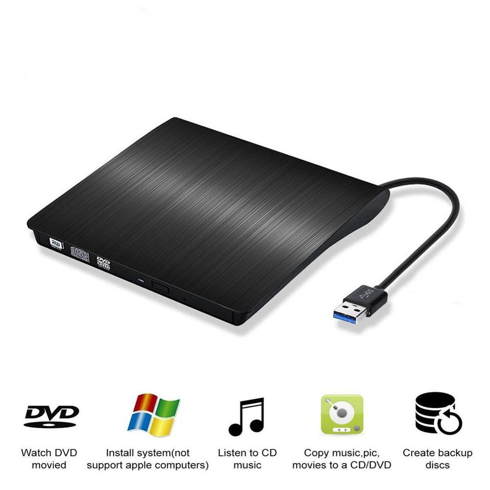 USB 3.0 DVDRW External Optical Drive Slim CD ROM Disk Reader DVD RW