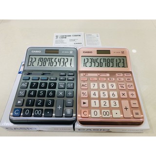 Casio เครื่องคิดเลข รุ่น DF-120BM DF-120FM สีเงินเทา Calculator เครื่องคิดเลขตั้งโต๊ะ 12หลัก ของใหม่ ของแท้ ประกันCMG2ปี