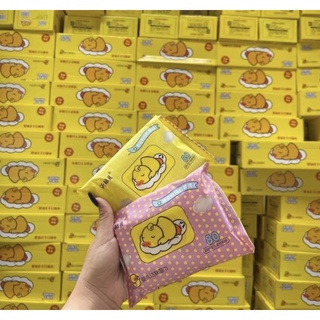 ทิชชู่เปียกเป็ดน้อย 1ห่อมี80แผ่น สินค้าพร้อมส่งในไทย  1ลังมี 10แพ็ค สุดคุ้ม✨❗️สินค้าใหม่มาแรง