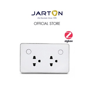 JARTON Zigbee ปลั๊กผนัง 2 จุด รหัส131326