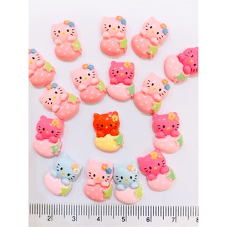 คิตตี้ การ์ตูนจิ๋วติดกิ๊บ เรซิ่นKitty1-2 CM. 20  ชิ้น (เลือกแบบ)