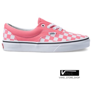 VANS ERA CHECKERBOARD STRAWBERRY PINK TRUE WHITE SNEAKERS สินค้ามีประกันแท้