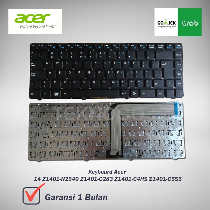คีย์บอร์ด Acer One 14 Z1401-N2940 Z1401-C283 Z1401-C4HS Z1401-C5S5