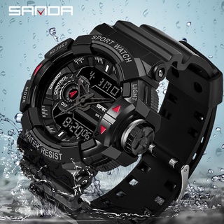 SANDA Military Mens Watch Top Brand Luxury Waterproof Sport Wristwatch Fashion Quartz Clock Male Watch relogio masculin