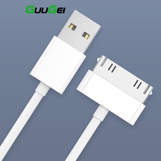 Guugei สายชาร์จ USB 30 Pin สําหรับ i-Phone 4S 4 3GS i-Pad 1 2 3 i-Pod