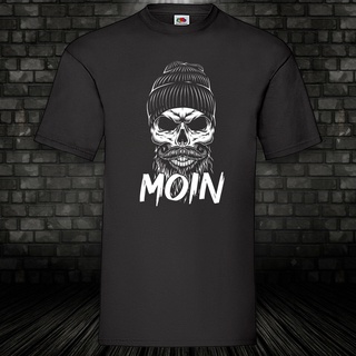 เสื้อยืดผ้าฝ้ายพิมพ์ลายขายดี เสื้อยืด พิมพ์ลายหัวกะโหลก Moin Skull ของขวัญ สไตล์นอร์ดิก สําหรับผู้หญิง