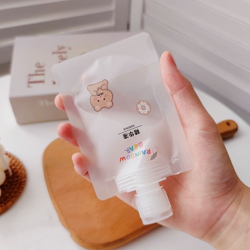 กระเป๋าเครื่องสําอาง โลชั่น น้ําหอม แชมพู แบบพกพา ขนาดเล็ก 30 มล. 50 มล. 100 มล.