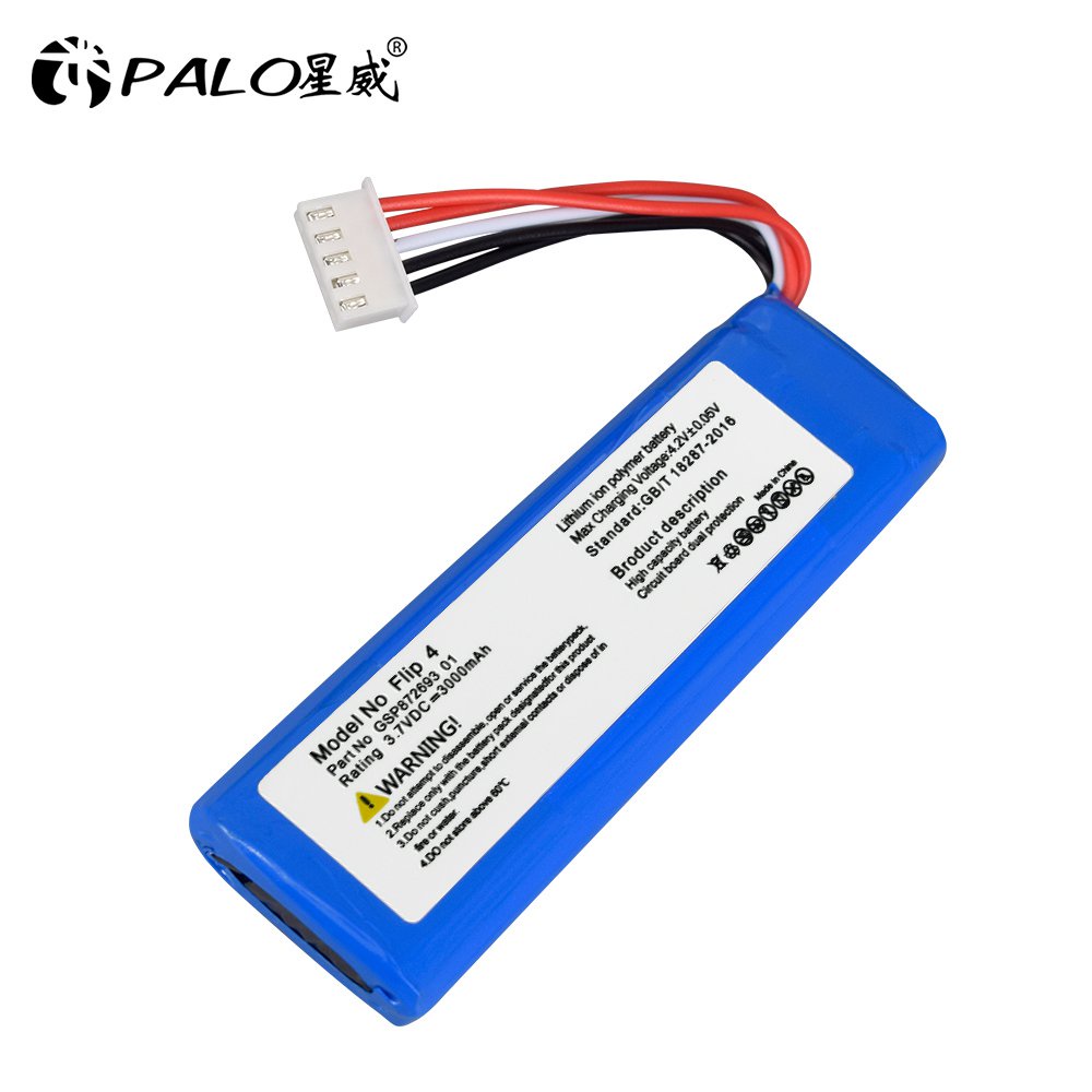 PALO 3.7V 3000mAh Battery GSP872693 01 Lithium ion Polymer Rechargeable Battery Pack for JBL Speaker