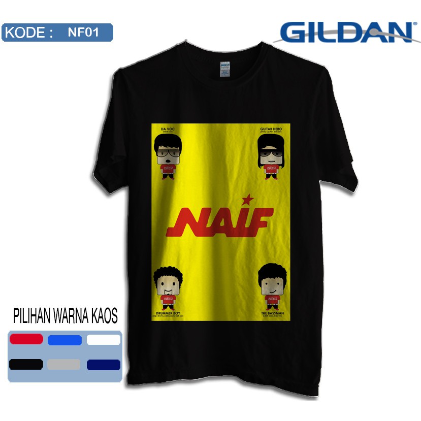 เสื้อยืดวง gildan softstyle nf01 naf ดั้งเดิม