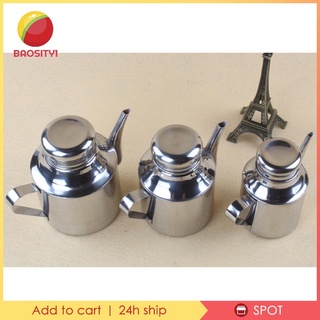 [🆕BAO1-11--] Stainless Steel Oil Can Storage Olive Vinegar Pot Dispenser 24oz