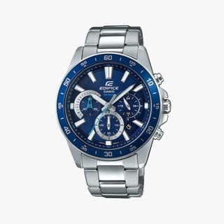 Casio นาฬิกาข้อมือผู้ชาย Casio Standard Chronograph Edifice Silver รุ่น EFV-570D-2AVUDF