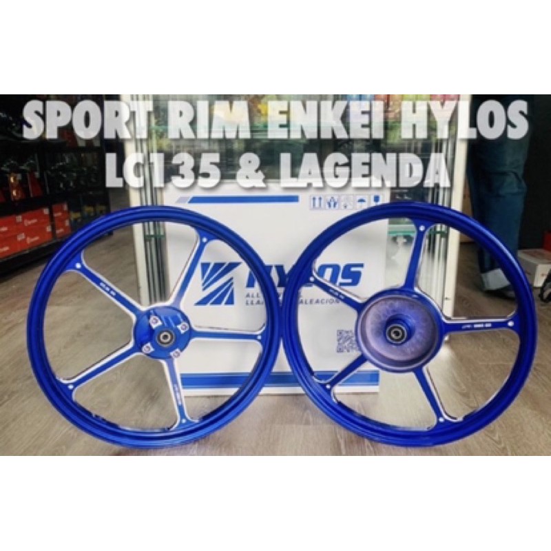 HYLOS SP505 ENKEI FG505 SPORT RIM พร้อมแบริ่ง คริสส์-1 LC135 LC135 5S /Y15ZR /WAVE125 ขนาด FRONT Y12