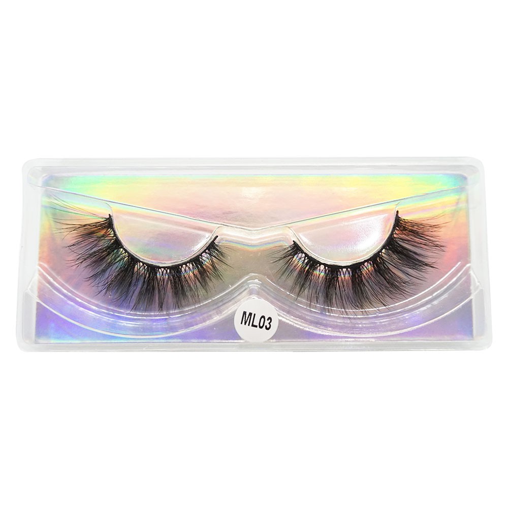 Mollie Lipper 3D Mink Eyelashes Volume Lashes Extension 100% Cruelty free Handmade Reusable False Lash แต่งหน้า