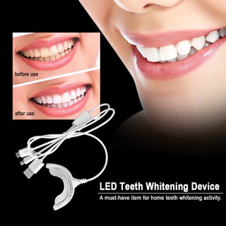 LED Teeth Whitening Device เจลฟอกสีฟันฟันขาวทันตกรรมแบบพกพา