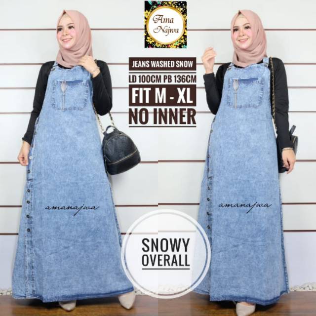 SNOWY JEANS OVERALLS